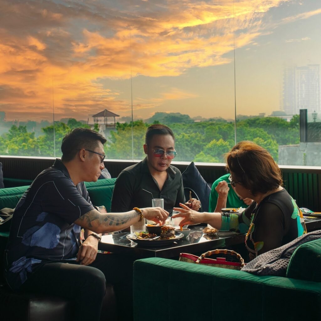 Pemandangan bar di Jakarta Selatan